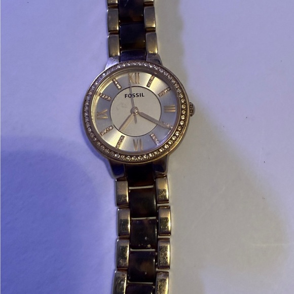 Fossil Gold and Brown Women's Watch - Picture 7 of 12